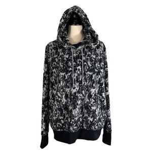 Athleta Black and White Hooded Sweatshirt